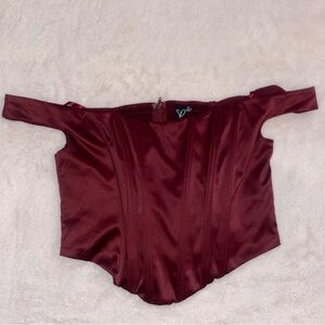 Burgundy Corset Top | Windsor